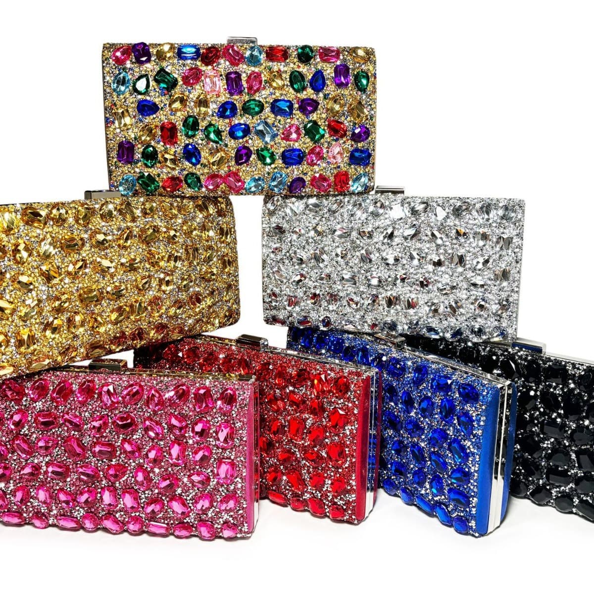 Cross-border Rhinestone Square Handbag/Shoulder Bag for Banquets, Annual Meetings, and Vacations