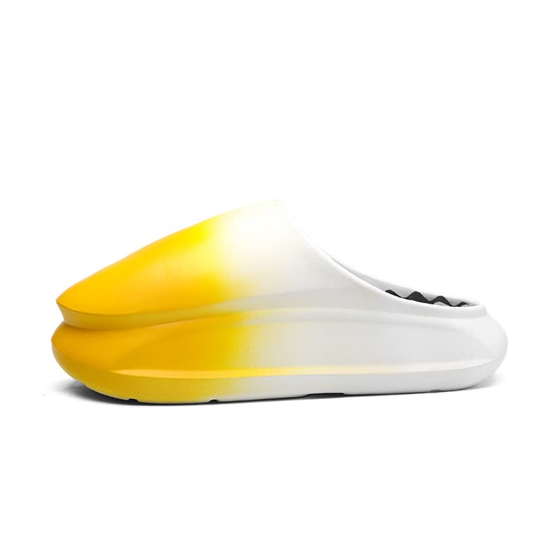 Men's Summer New Large Size Cloud-Like Outdoor Thick Sole Closed-Toe Slippers Couple Gradient Casual Slippers