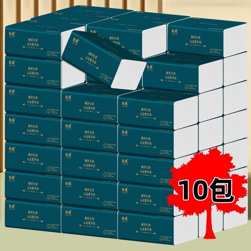 Newcomer Exclusive 10-Pack Tissue, Household Wholesale Napkins, Value Pack Paper Towels, Facial Tissue Manufacturer's Toilet Paper