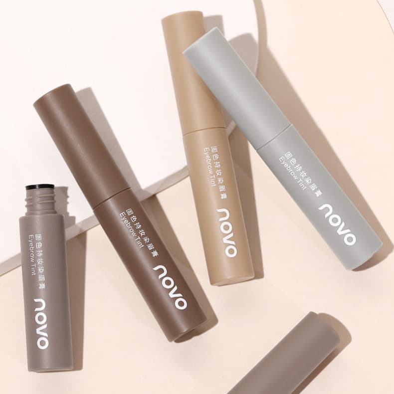 Novo Color Lock Eyebrow Mascara, Smudge-Proof, Defines Each Brow Naturally, 3D Effect, Student-Friendly, Affordable