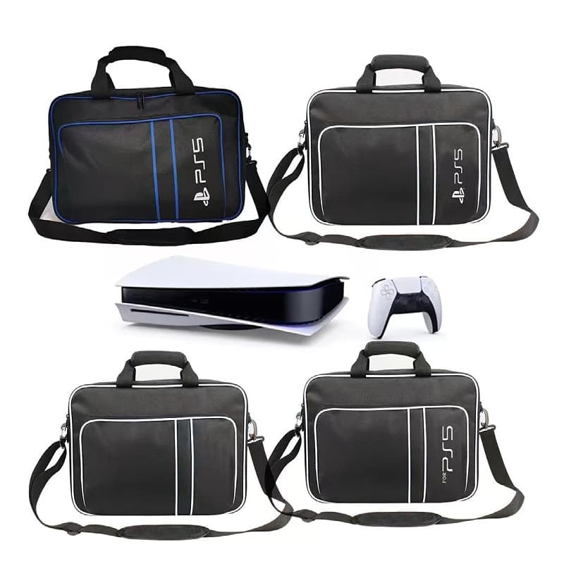 Compatible with PlayStation 5 Console Sling Bag Travel Storage Case Handbag