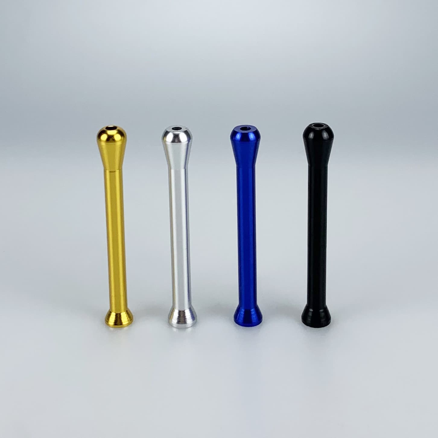 Portable aluminum alloy toilet suction filter pipe mini metal pipe smoking set hot sale snuff bottle wholesale