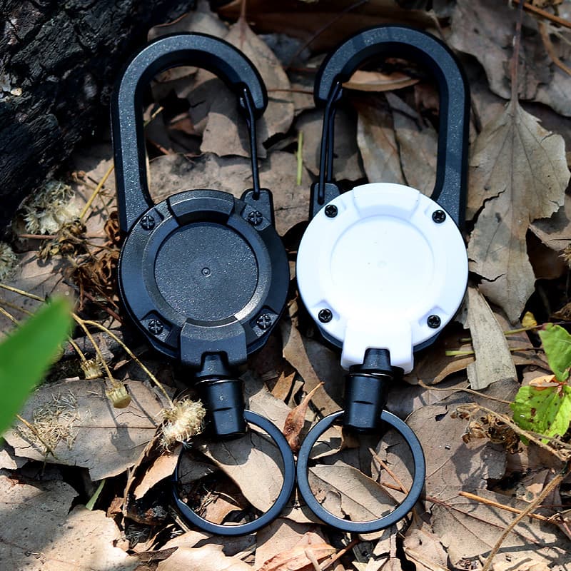 Backpack Steel Wire Rope Lanyard Retractable Clip Outdoor Fishing Accessory Anti-Loss Hand Strap Easy Pull Buckle Backpack Keychain