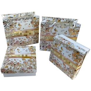 Boutique Dior floral butterfly gift box gift bag, original Dior perfume box, 1:1 replica boutique Dior lipstick box
