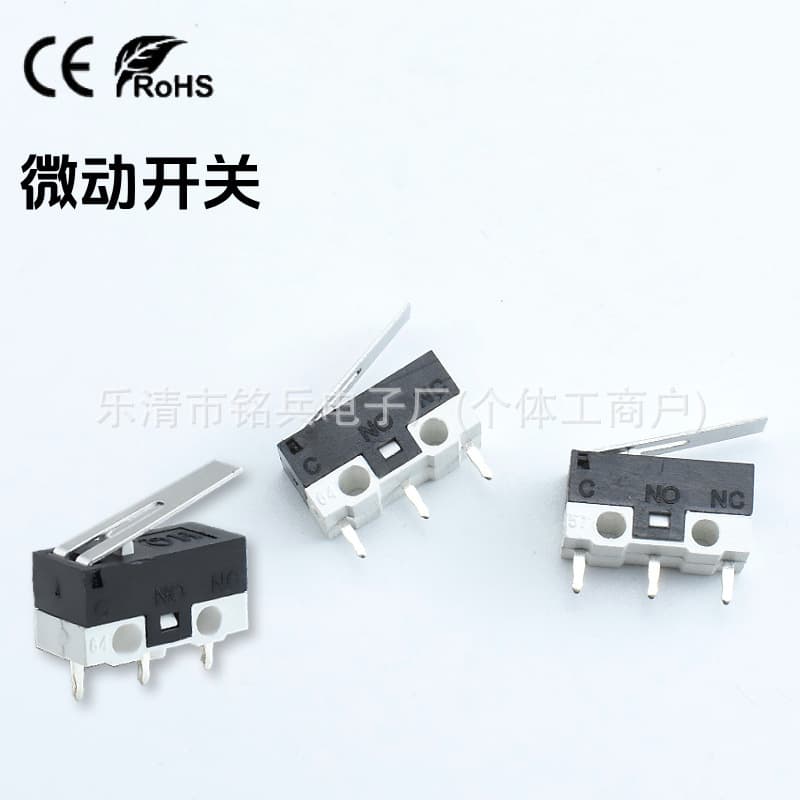 3D Printer Accessories KW10 Limit Switch Light Touch Travel Switch Straight Handle Reset Electric Micro Button