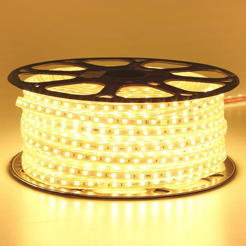 Best-selling LED light strips 5050/60 high-voltage RGB outdoor waterproof lighting strips 110/220 in stock
