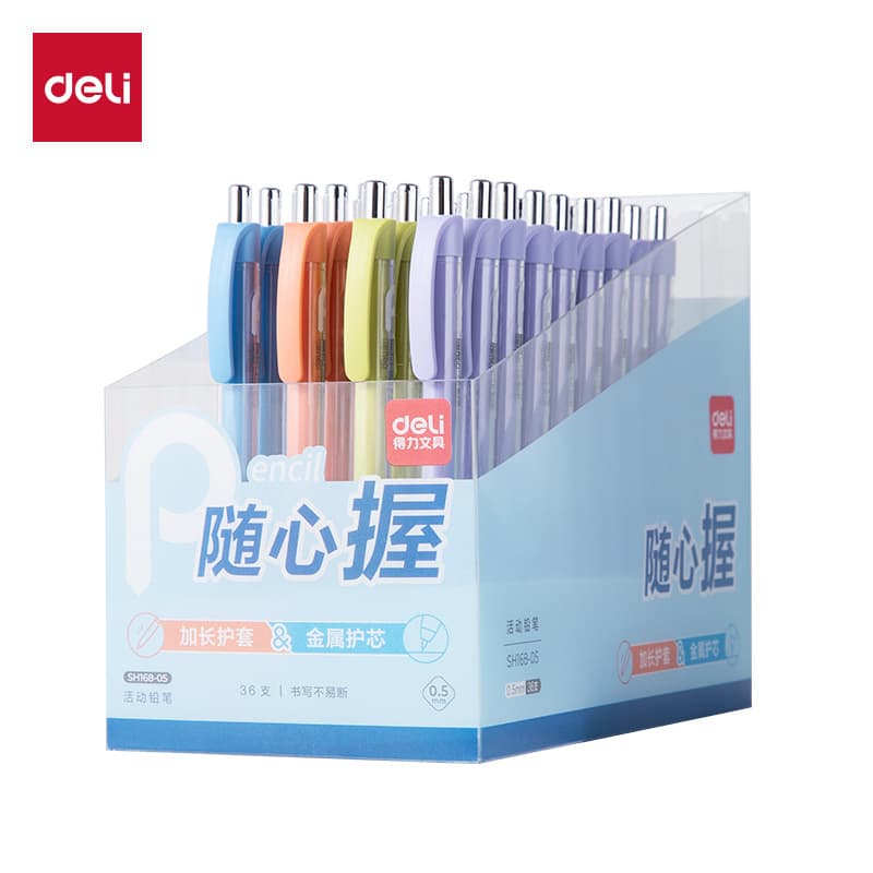 Deli SH168-05 Comfort Grip Mechanical Pencil 0.5mm (Assorted) (Pc)