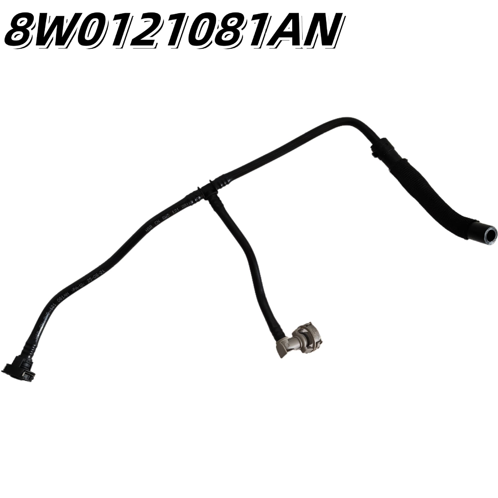 8W0121081AN is suitable for Audi A4L and A5 auxiliary water tank return hose and expansion tank hose.