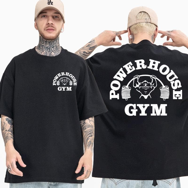 Powerhouse Gym Graphic T-shirt Men Women Clothes Funny Overs