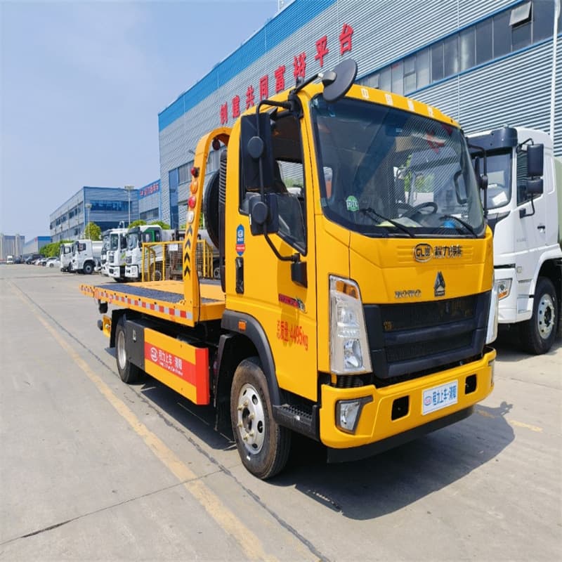 Sinotruk HOWO Blue Plate One-plus-two Tow Truck Available for Immediate Supply, Chengli Blue Plate 3-ton to 5-ton One-plus-two Tow Truck