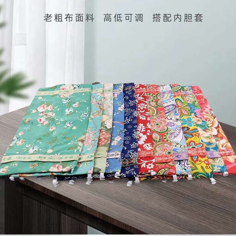 Wholesale Pillowcase Square Old Coarse Cloth Pillowcase Cotton Vintage Square Pillowcase Palace Pillow Cervical Pillow Adult Pillowcase