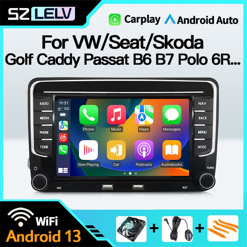 Compatible with Volkswagen Jetta, Passat, CC, Golf Android large screen navigation, central control large screen, reverse camera all-in-one
