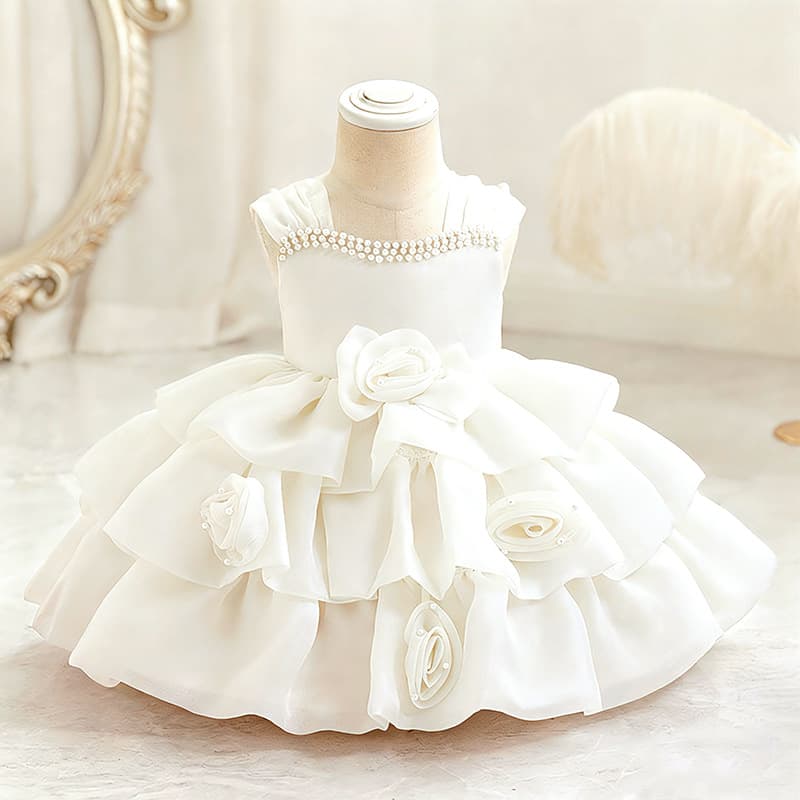 Girls Princess Dress Cross-Border Fashion High-End Party Performance Costume Toddler Kids Tulle Skirt Children's Formal Wear
