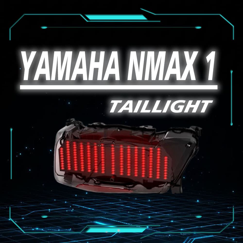 Compatible with YAMAHA NMAX V1 Motorcycle LED Brake Tail Light Modification Turn Signal Brake Light