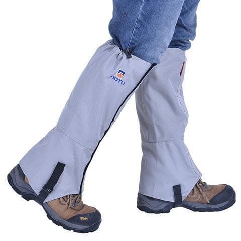 Red Unisex and Children's Desert Gaiters for Hiking, Snow Protection, and Outdoor Mountaineering Ski Gear