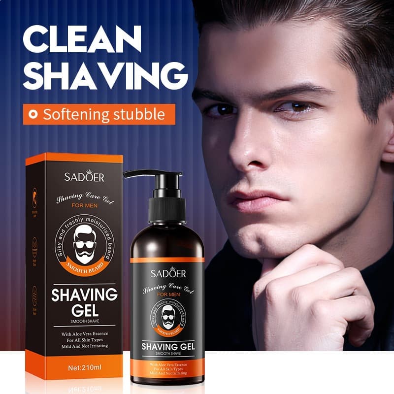 All-English Gel Sadoer Men's Shaving Gel, Gentle and Non-Irritating, Softens Beard Hair, Direct Sales from Cross-Border Foreign Trade Factories