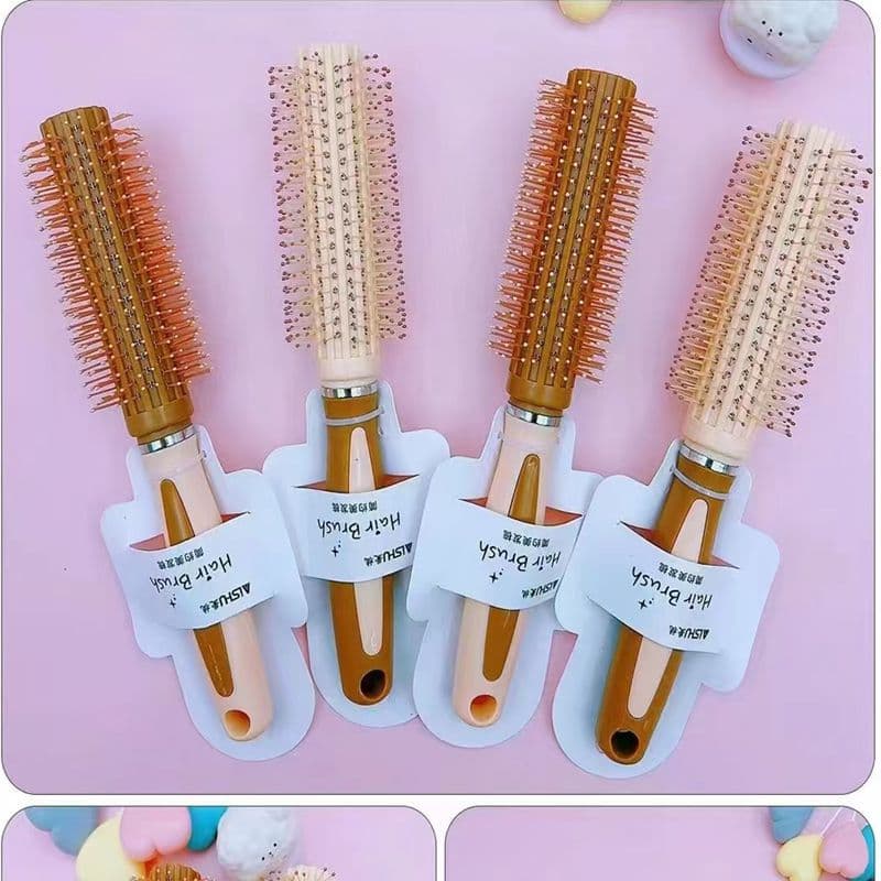 Aishu Large Coffee Milk Tea Cool Bear Cushion Hairbrush Multi-Store Portable Small Comb Massage Cushion Airbag Comb