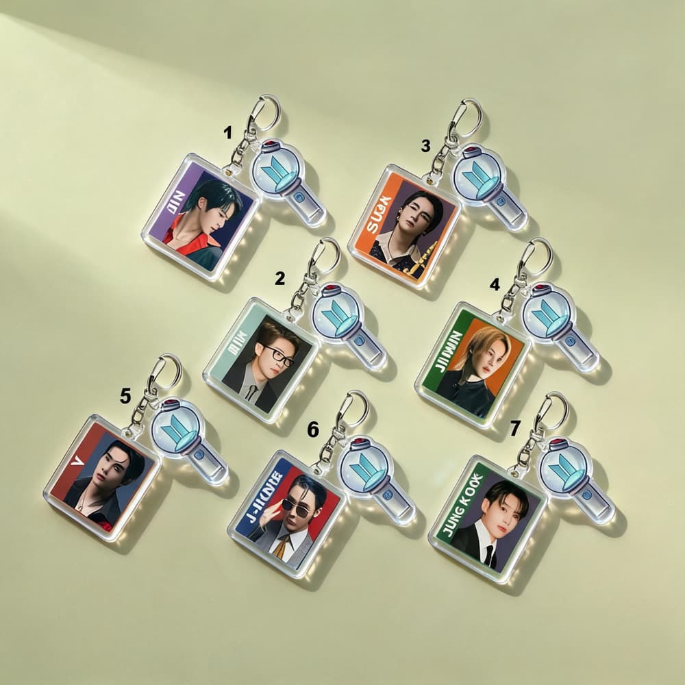 BTS BTS Kim Taehyung JUNG KOOK Kim Seokjin 2.0 peripheral pendant bag keychain 1982