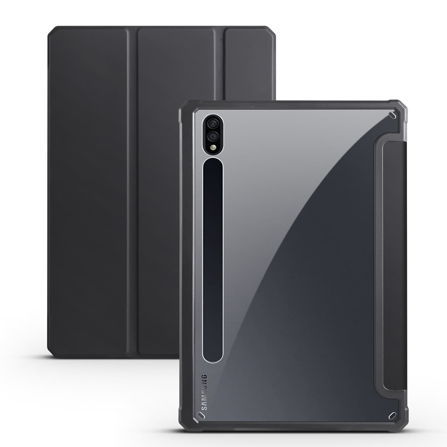 Suitable for Galaxy TabS9 tablet Samsung protective case three-fold tabs9 protective case tabs8 leather case s8 smart