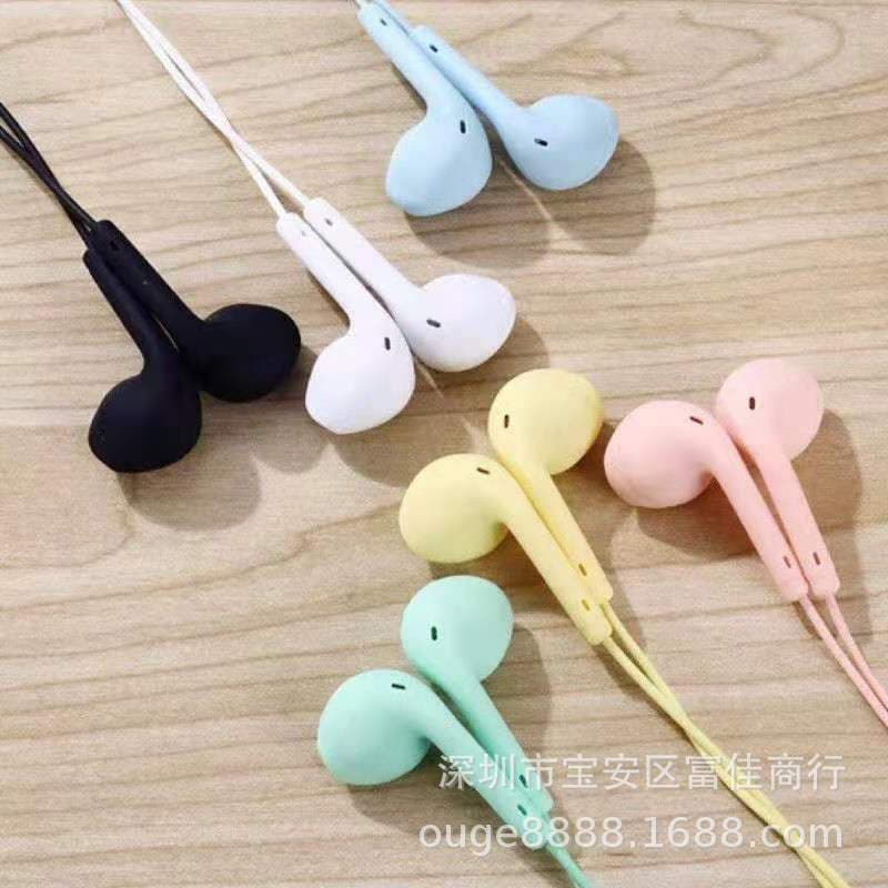 Cross-border traffic generation, Macaron wired mobile phone earphone wholesale, in-ear U19 silicone colorful gaming wired earphones