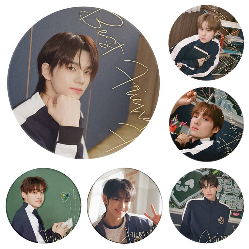 TWS "BBF" New Album Badge Mirror Keychain Pendant Accessory
