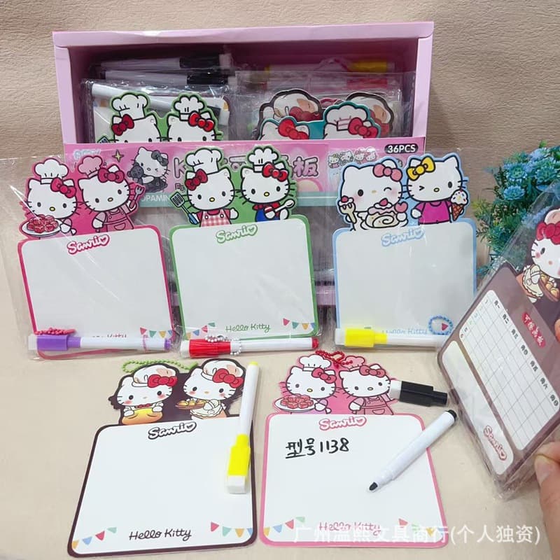 Elementary school girl's heart cute whiteboard multifunctional double-sided small whiteboard with pen children's erasable message board writing board