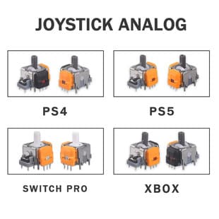 High-Precision Adjustable PS5 Hall Effect Electromagnetic Joystick for XBOX, PS4, Switch Pro Hall Joystick