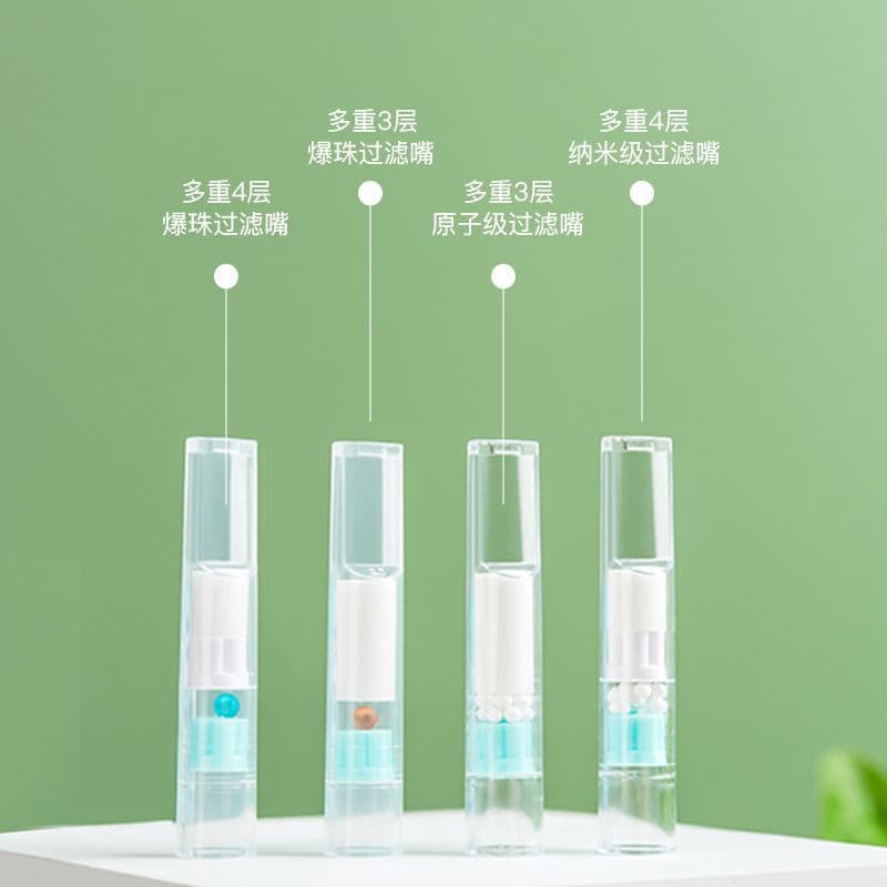 Factory Wholesale Disposable Bead Cigarette Holder Filter with Filter, Fruit Flavor, Plastic, Fits Regular and Slim Cigarettes