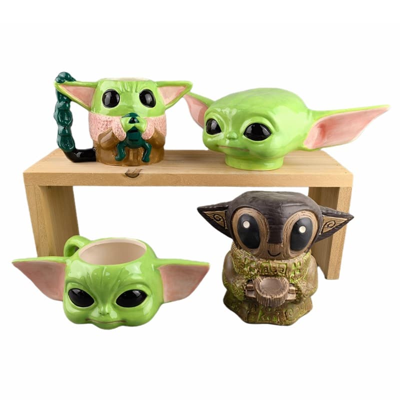 Star Wars Selected Milk Cup Baby Mando Coffee Cup Yoda Master Water Cup Durable Heat Resistant Single Layer Office Universal Gift