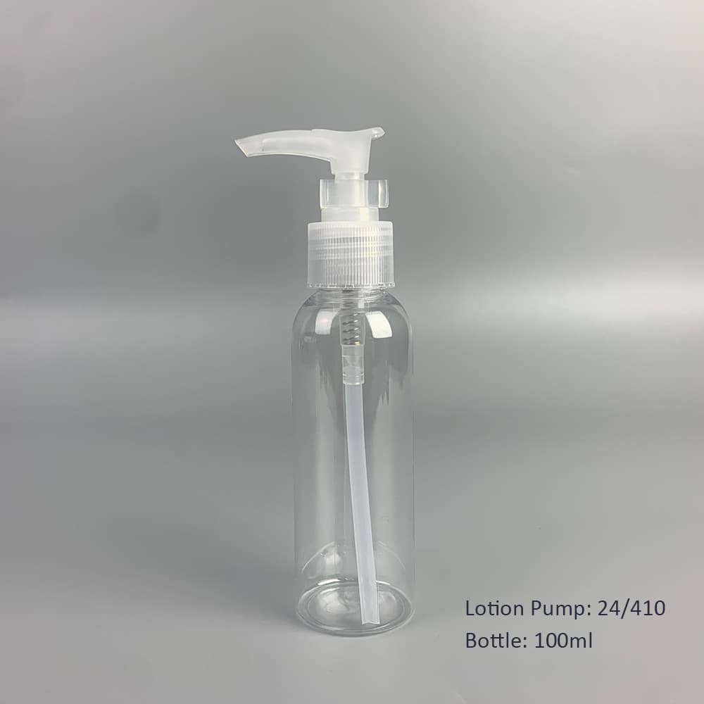 30ml 50ml 60ml 80ml 100ml PET Bottle Clip Pump Travel Set Shampoo Dispensing Bottle