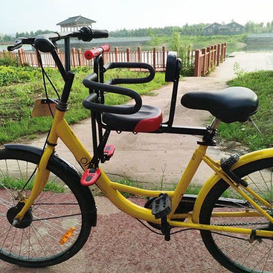 Folding bicycle, mountain bike, child seat, electric car, front-mounted baby bicycle, full-coverage baby chair