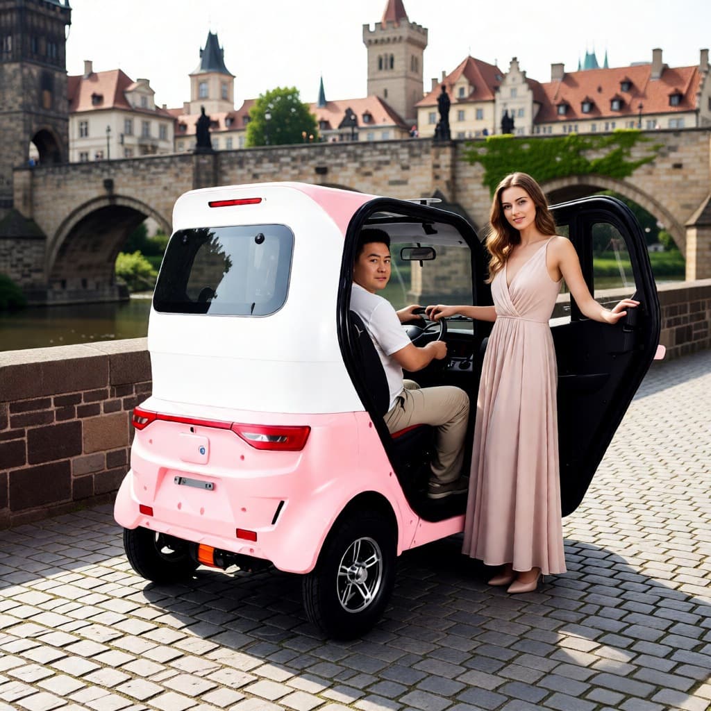 Wholesale Three-Wheeled Electric Vehicle Small Electric Scooter Fully Enclosed Household Electric Tricycle New Energy Electric Vehicle