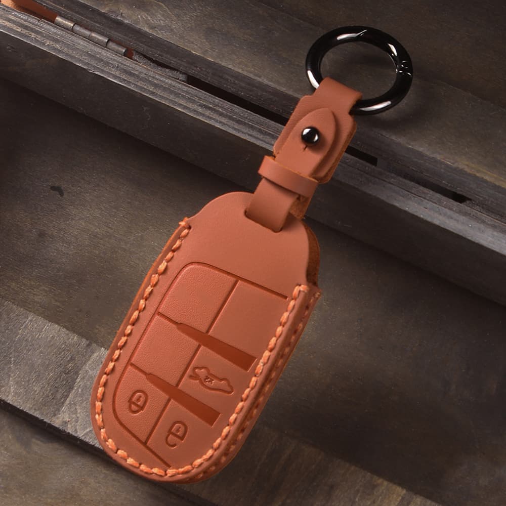 Key Case Cover for Jeep Cherokee, Renegade, Grand Cherokee, Commander, Compass Key Fob