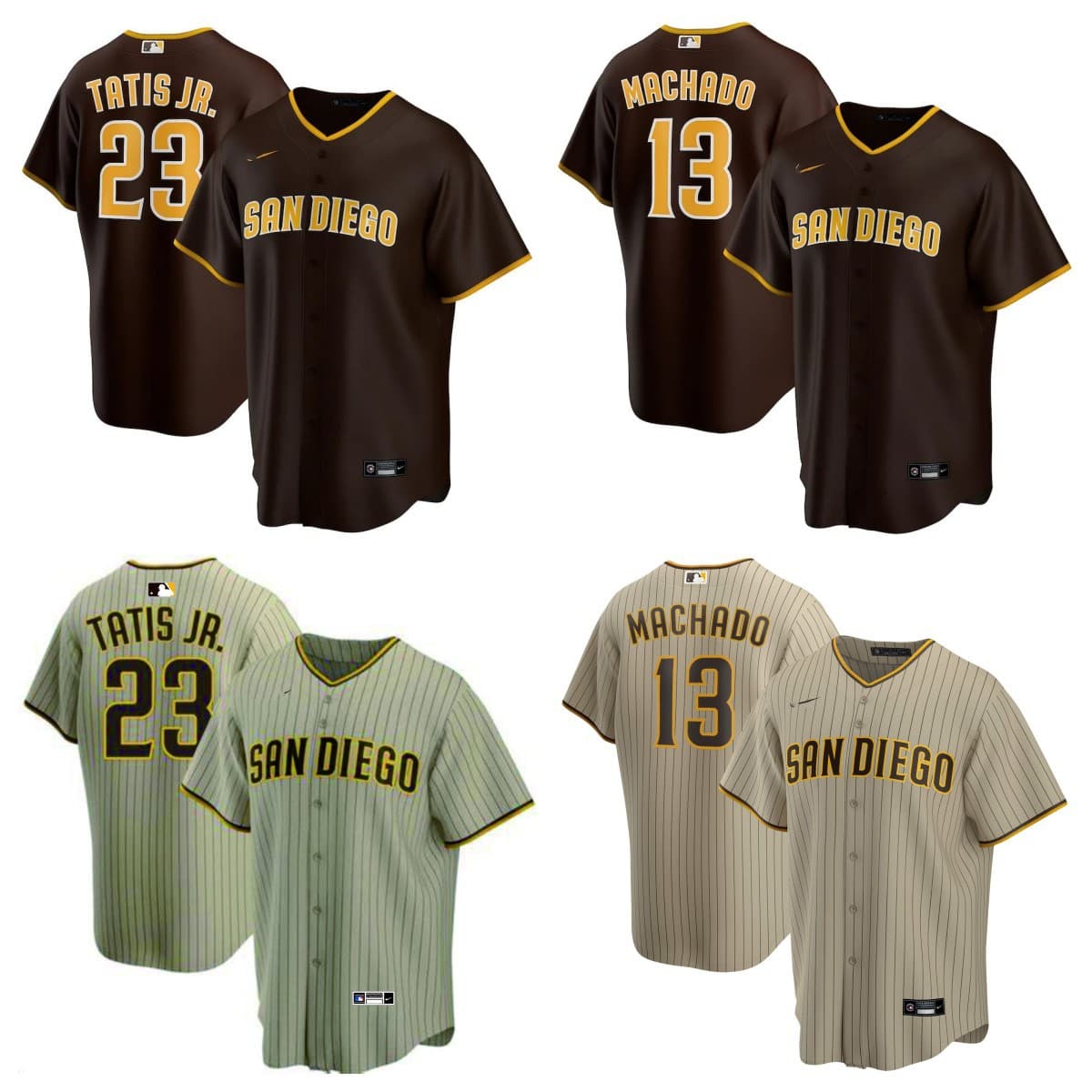 MLB baseball Prades American-style baseball jersey Bogaerts Padres Tatis Jr. Machado
