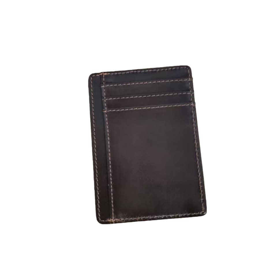 Genuine Leather Card Holder Business Top Layer Leather Driver's License Wallet Cross-Border Bestseller Ultra-Thin Wallet with Photo Slot