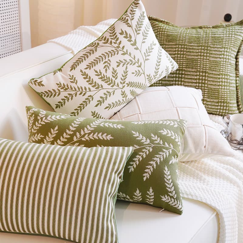 Minimalist Throw Pillow Cover Decorative Cushion Light Luxury Bed Headrest Sofa Pillow Cover Living Room Nordic Forest Style Light Luxury