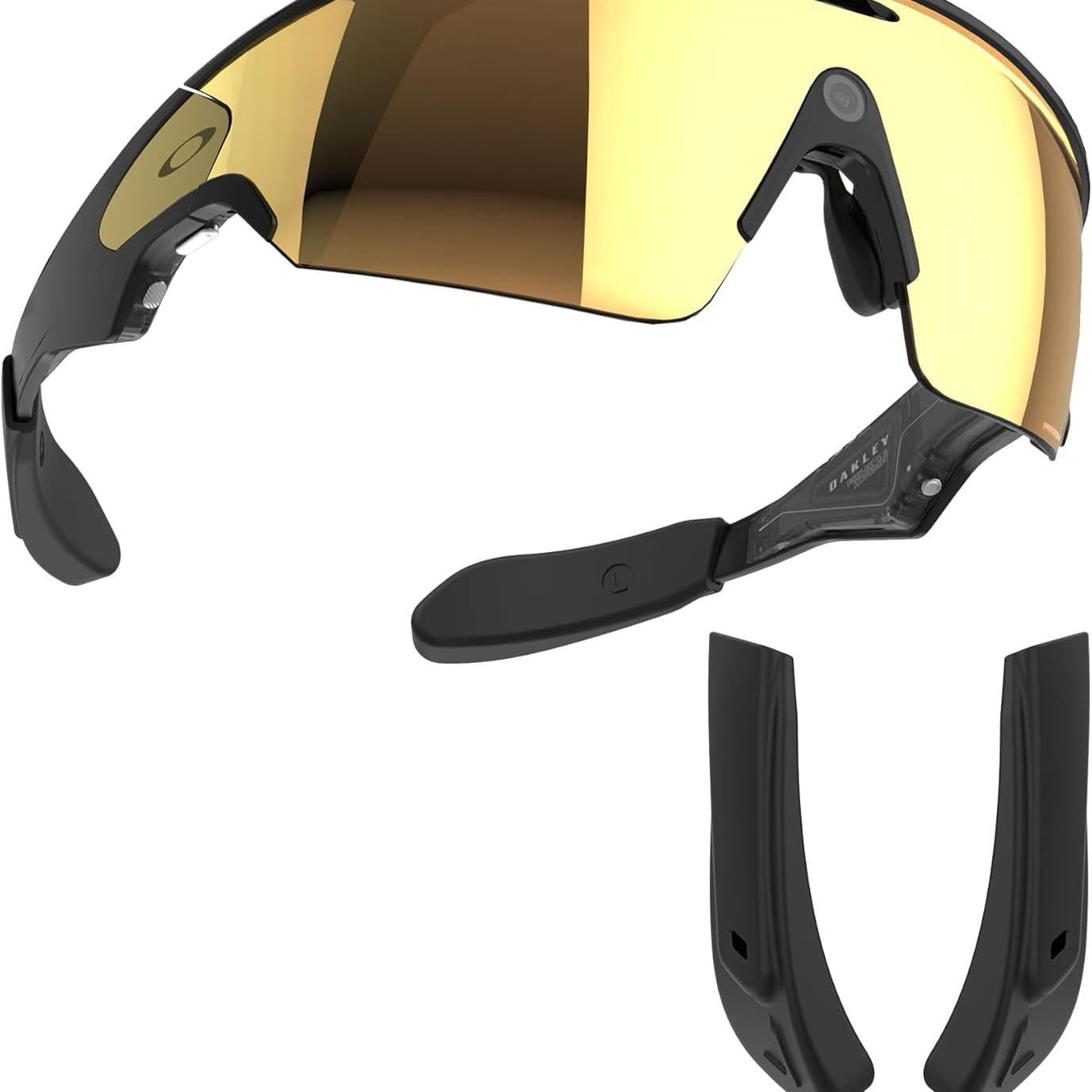Hibloks Glasses Ear Clips Compatible with Oakley Meta Vanguard Smart Glasses Accessories Silicone Non-Slip