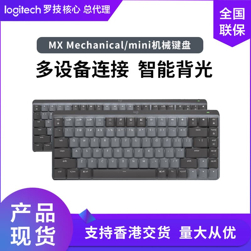 Logitech MX Mechanical/Mini Wireless Mechanical Keyboard Dual-Mode Gaming Office Dedicated Silent Two Models