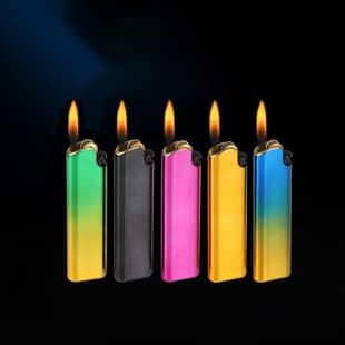 Metal Shell Wheel Lighter with Laser Engraving Custom Logo Printing Wholesale Inflatable Flint Lighter