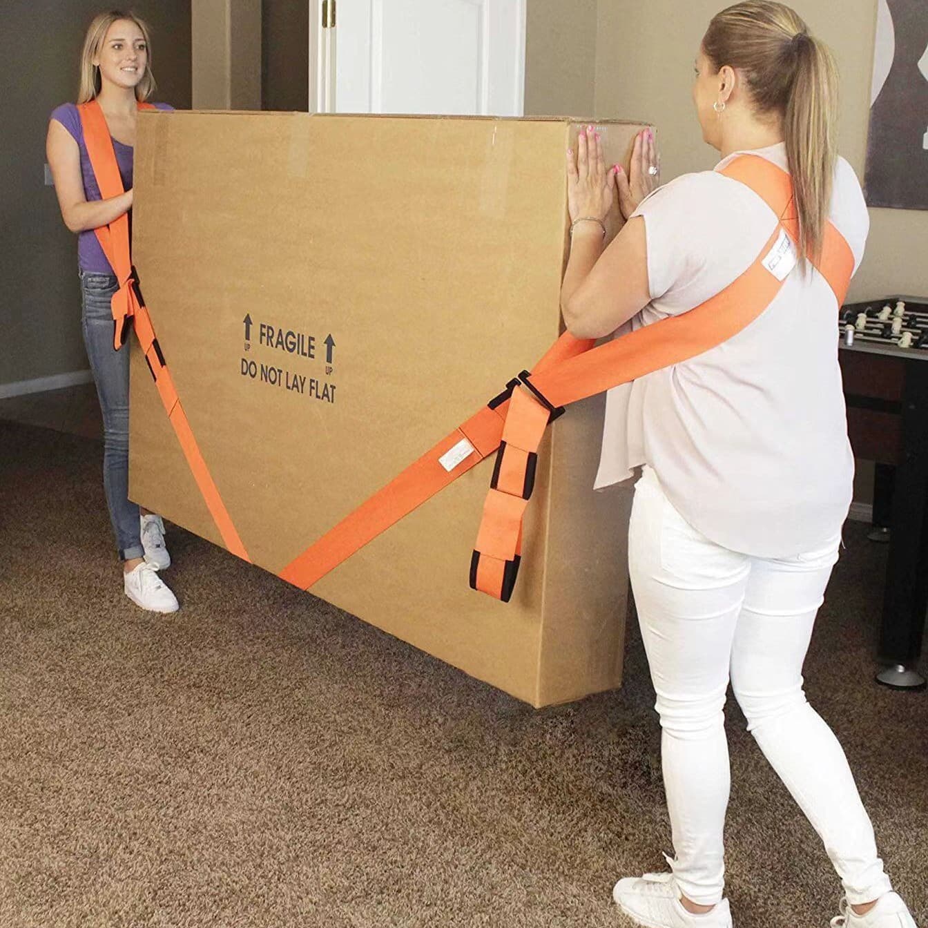In-stock furniture and appliance moving straps, labor-saving tool for heavy lifting, reusable and durable relocation straps.