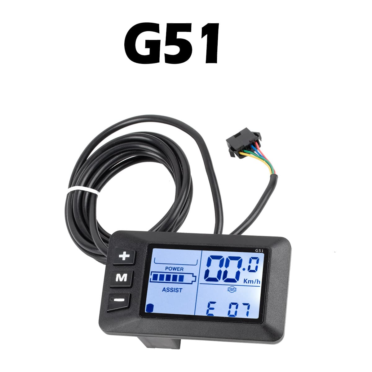 Bicycle Mountain Bike Lithium Power-Assist Modification Accessories G51 LCD Display 24V36V48V Standard Connector