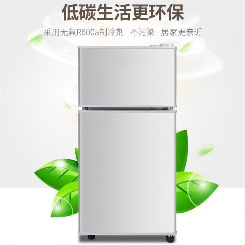 Mini Refrigerator, Small Home Freezer, Compact Energy-Efficient Fridge, Dormitory & Apartment Use for Two People
