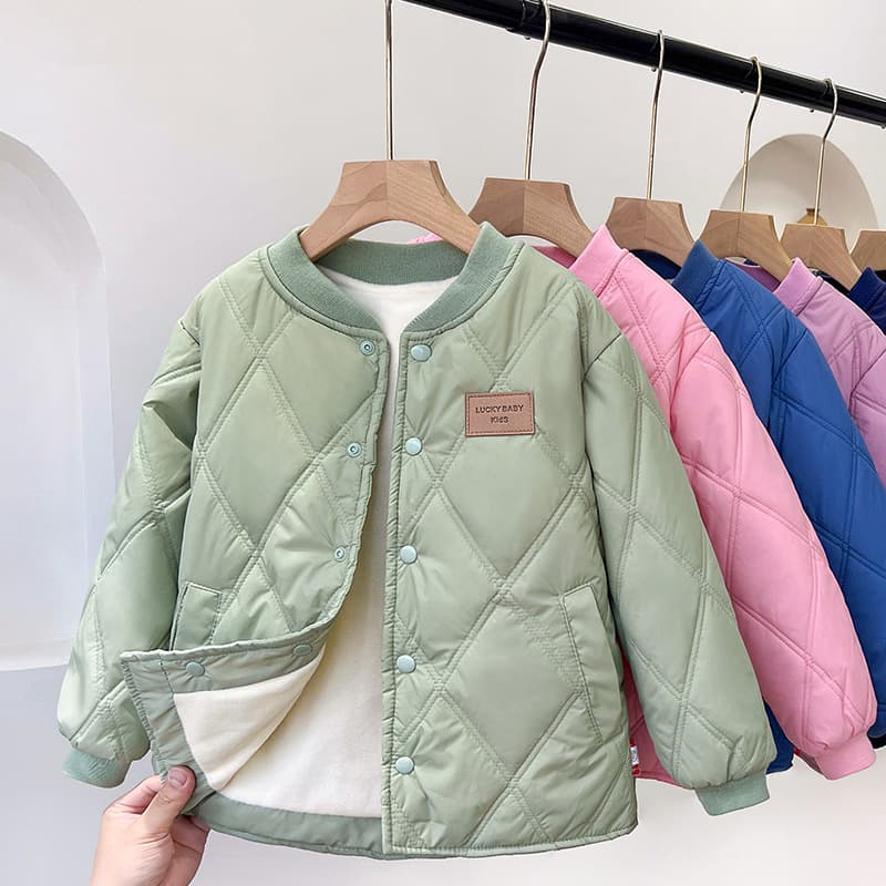Children's cotton-padded jackets, autumn and winter children's down-padded jackets, boys and girls, middle-aged and older children's school uniforms, cotton-padded jackets to be worn outside