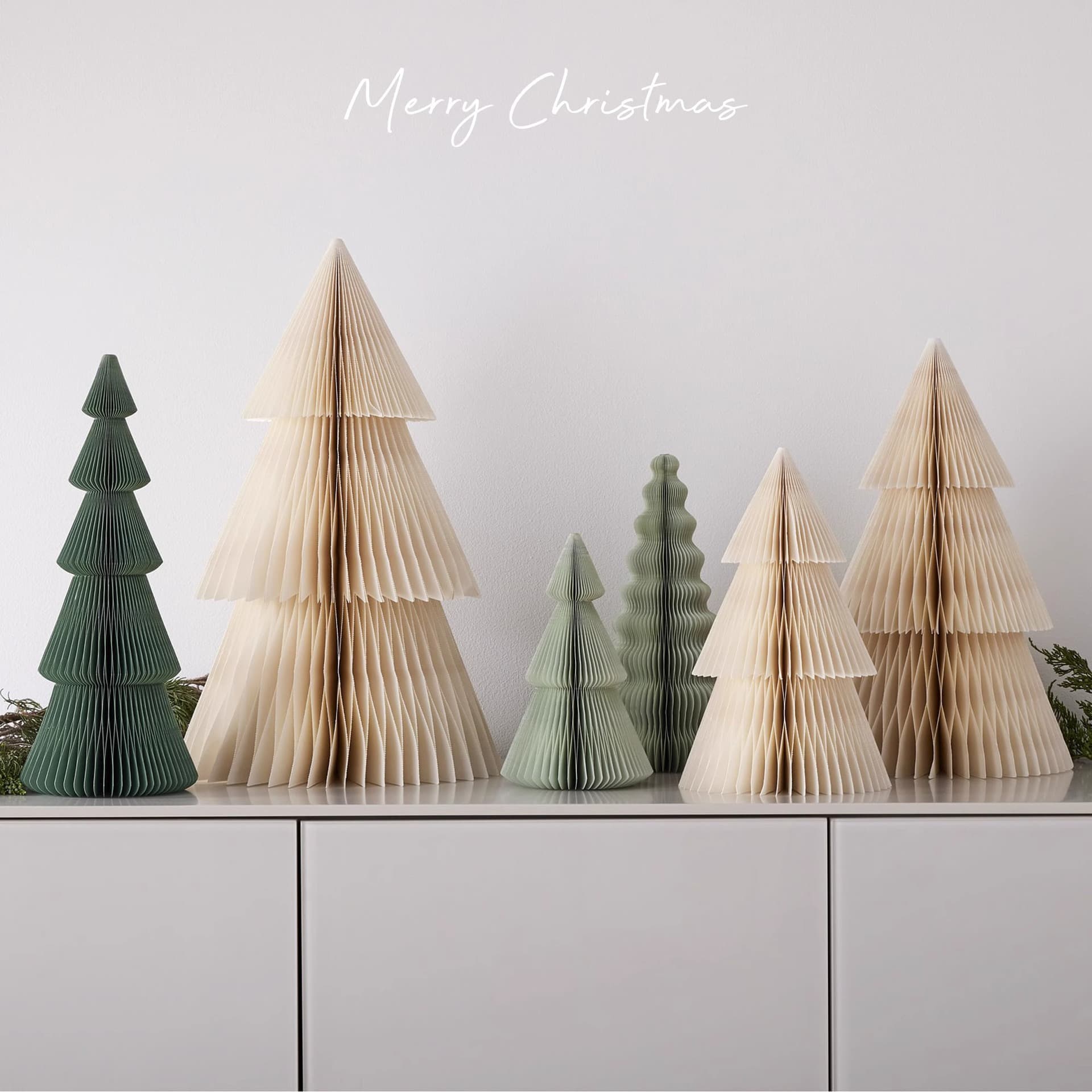Christmas Decoration Mini Christmas Tree 2026 New Style Origami Tree Scene Props