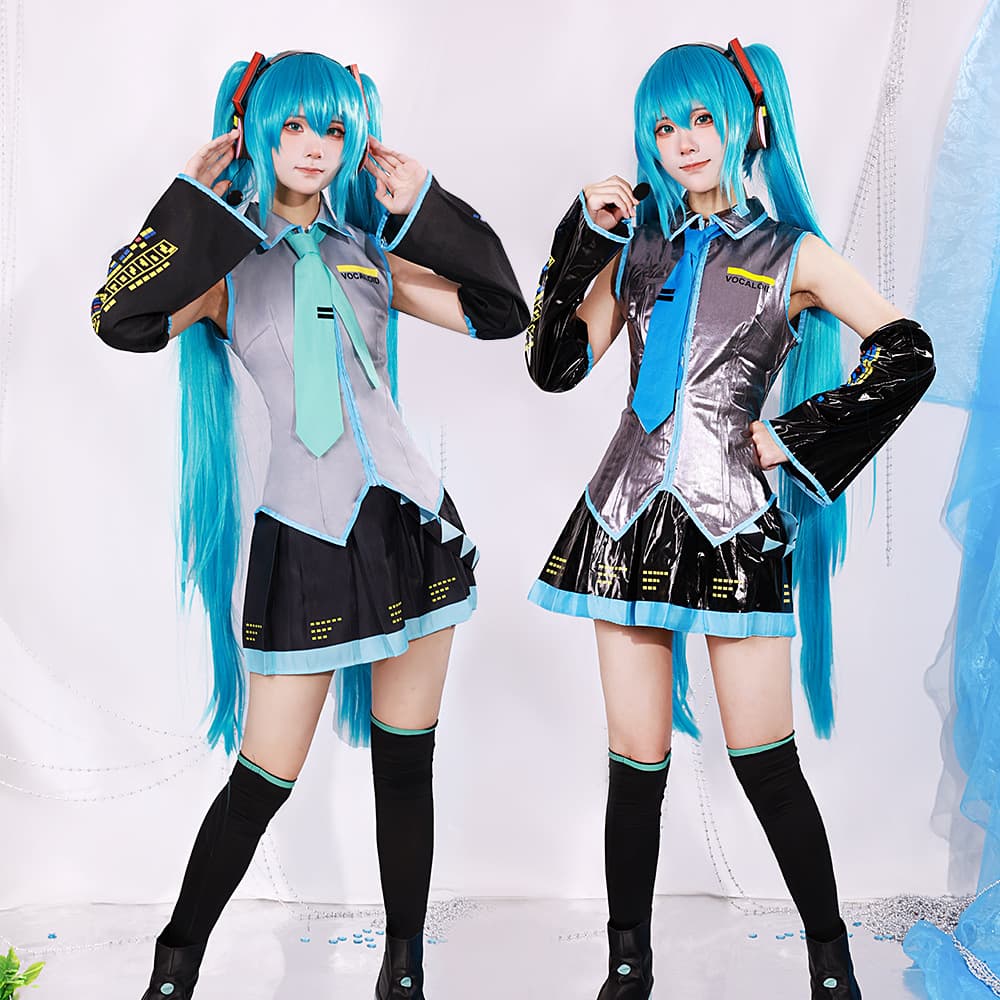 Fudu Virtual Idol Cosplay Costume Formula Leather Patent Women's Clothing Anime JK Full Set Secondary Character Costume