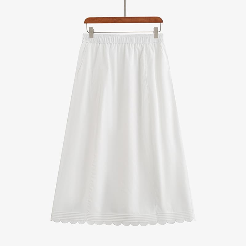 Plus Size Women High Waist Slimming Bud Skirt A-Line Half Skirt 2026 Spring Fat Girl Versatile Loose Half Skirt NQ1517