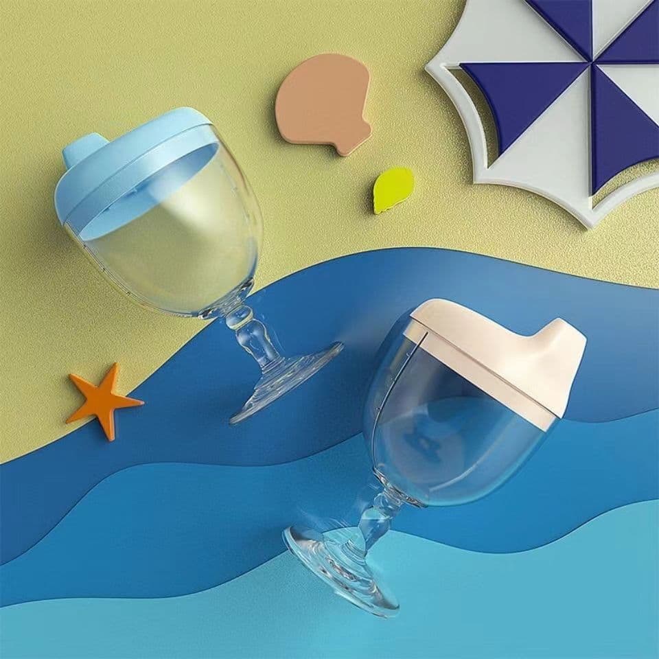Manufacturer Wholesale Creative Duckbill with Graduations 180mL, Sealed Silicone Leak-proof Goblet