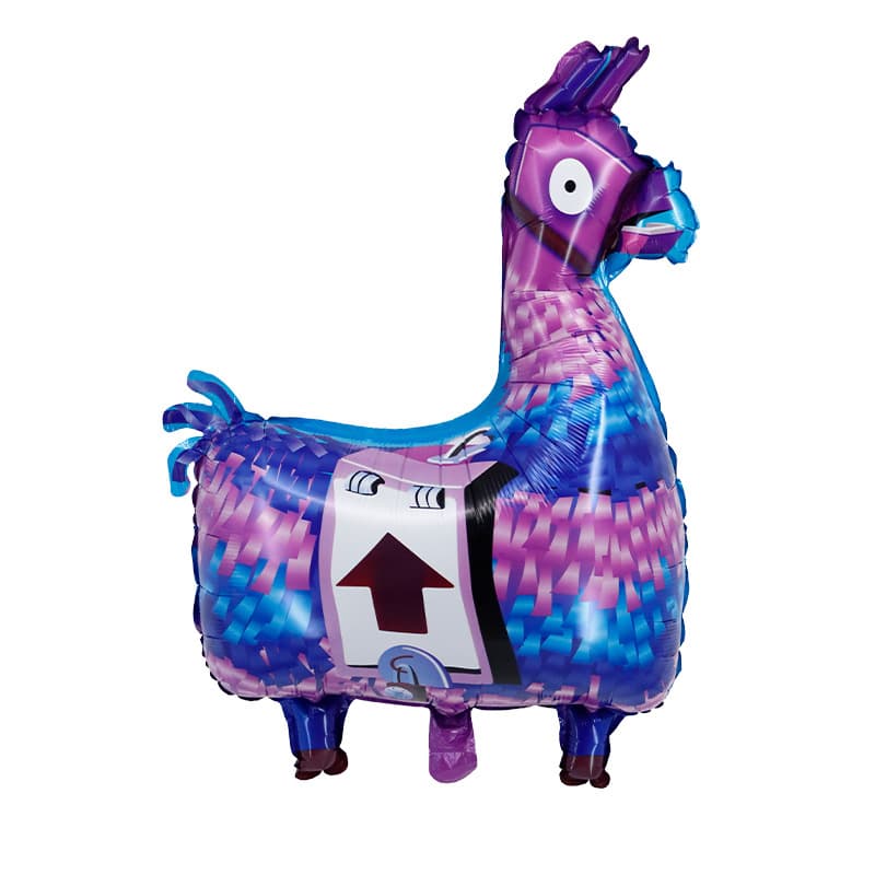 Alpaca lamb Fortnite game theme grass mud horse aluminum film party decoration balloons