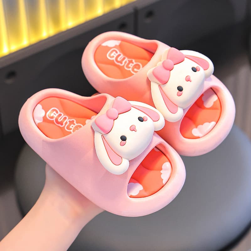 Jieyang Warehouse - Super Soft Children's Summer Slippers for Boys and Girls, Indoor Parent-Child Non-Slip Slippers for Babies and Kids