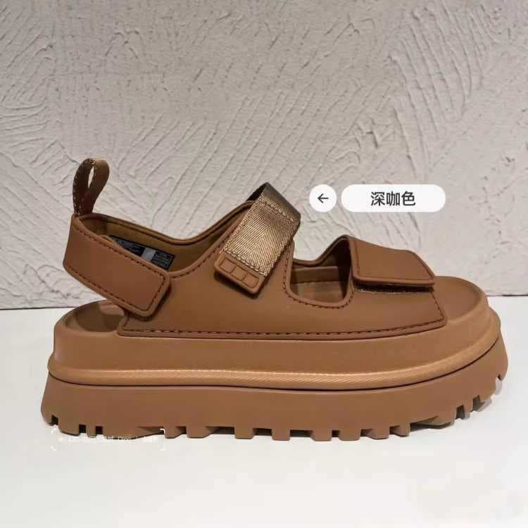 Spring Summer New Style Magic Tape Platform Thick Bottom Heightening Comfortable Casual Sports Open-Toe Sandals Women Outdoor Wear